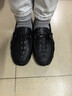 秋冬透氣豆豆鞋男款真皮加大碼鞋子男懶人休閑百搭皮鞋薄款爸爸鞋 黑色8908 40 (250mm) 曬單實(shí)拍圖