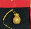 朱炳仁 福滿(mǎn)財滿(mǎn)銅錢(qián)袋  掛件伴手禮客廳玄關(guān)桌面車(chē)載 曬單實(shí)拍圖