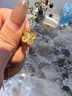 中國黃金（CHINA GOLD）黃金項鏈女士足金碎碎冰四葉草項鏈純金國慶中秋節禮物送女友老婆 足金碎碎冰四葉草項鏈約4.2g 曬單實(shí)拍圖