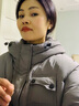 香影面包服短款羽絨服女2025冬季新款優(yōu)雅連帽百搭保暖鴨絨外套 灰色 S 曬單實(shí)拍圖