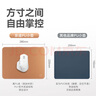 京東京造PU鼠標墊鎖邊小號雙料鼠標墊28*22cm加長(cháng)辦公游戲電競電腦桌墊皮革觸感天然橡木防水耐磨 銀河灰 曬單實(shí)拍圖
