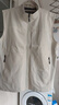 夏季薄款男馬甲春秋季男士馬甲薄款舒適透氣 米白色 2XL （155-175） 曬單實(shí)拍圖