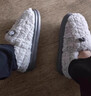 貓力包根棉拖鞋男士冬季新款室內家居保暖包跟毛絨踩屎感情侶棉鞋男款 灰色 42-43 正碼【內長(cháng)265MM】 曬單實(shí)拍圖
