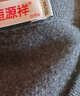 恒源祥100%純羊毛衫男士V領(lǐng)雞心領(lǐng)純色毛衣商務(wù)休閑保暖打底針織衫 黑灰 3XL 190/56/125 曬單實(shí)拍圖