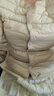 鴨鴨（YAYA）佟麗婭明星同款輕薄羽絨服女短款韓版休閑保暖羽絨內膽輕便外套 米白色 L 曬單實(shí)拍圖