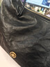 BAGTREE包包樹(shù)圖南植鞣牛皮腋下hobo女包2025年新款單肩斜挎包通勤餃子包 檀黑色-大號 贈斜挎延長(cháng)肩帶 高級小眾 曬單實(shí)拍圖