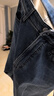 優(yōu)衣庫男裝女裝EZY DENIM牛仔褲/水洗產(chǎn)品褲子加長(cháng)款25新款479315 65 寶藍色 L /175/88A 曬單實(shí)拍圖