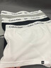 Calvin Klein內衣男士三條裝ck提花腰邊低腰棉質(zhì)貼身防夾臀四角褲平角內褲男 U2664998-太空黑/月光白/椰青灰 3條 M 曬單實(shí)拍圖