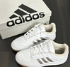 adidas ENTRAP美式校園風低幫運動板鞋少年感復古籃球鞋阿迪達斯 白/金色   37 曬單實拍圖