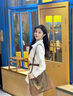 皓娥白色襯衫連衣裙女2025夏季新款法式高級感小個(gè)子襯衣裙子女 連衣裙【白色群+腰帶M】 曬單實(shí)拍圖