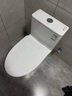 九牧（JOMOO）11396-2-1/41KB-1抗菌一級水效坐便器虹吸式節水連體馬桶400坑距 曬單實(shí)拍圖