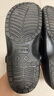 卡駱馳（CROCS）洞洞鞋貝雅男鞋女鞋輕便耐磨一腳蹬拖鞋休閑鞋|10126 黑色-001 41 /42(260mm) 曬單實(shí)拍圖