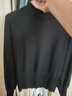 晚白【新品】2025秋冬款純色氣質(zhì)休閑百搭高彈條紋套頭針織衫女 黑色 XL 曬單實(shí)拍圖