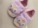 Hello Kitty女童棉拖冬季兒童室內家居鞋小孩保暖親子拖鞋 美樂(lè )蒂粉 33/34碼  曬單實(shí)拍圖