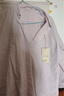 無(wú)印良品（MUJI）女式水洗平紋襯衫領(lǐng)長(cháng)袖襯衫襯衣內搭女裝秋季外搭薄款外套 粉紅色條紋 S （155/80A） 曬單實(shí)拍圖