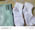 抱抱棉女士襪子女100%純棉吸濕排汗春夏季中筒襪純色長筒襪6雙白色 曬單實拍圖