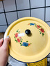 【京營(yíng)】帶蓋搪瓷盆懷舊蓋盆保鮮碗拌餡和面盆豬油盆火鍋店調料盆 【特價(jià)】18cm搪瓷黃蓋盆 曬單實(shí)拍圖