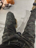 花花公子（PLAYBOY）迷彩牛仔褲男復古高街煙灰色夏季新款潮流水洗做舊直筒微喇褲子 圖片色 2XL 曬單實拍圖