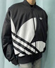 adidas情侶款復古寬松運動(dòng)立領(lǐng)夾棉外套男女秋冬阿迪達斯三葉草 黑色 3XL 曬單實(shí)拍圖