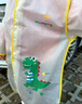牧萌兒童雨衣男童女童防水全身雨披幼兒園小學(xué)生雨具 黃色小恐龍 S 曬單實(shí)拍圖