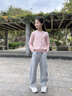 OVE女童運動(dòng)褲兒童2025新款秋裝休閑衛褲女大童春秋彎刀闊腿褲子秋季 15259灰色 140 cm 曬單實(shí)拍圖