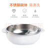 日康兒童餐具 嬰兒輔食碗寶寶碗 316不銹鋼吸盤(pán)碗 藍色 RK-C1011-1 曬單實(shí)拍圖