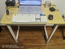 舒客藝家 電腦桌臺式小戶(hù)型小桌子家用學(xué)習桌寫(xiě)字辦公書(shū)桌電競長(cháng)條桌子 木紋白架單桌80*50*74 加固電腦桌 曬單實(shí)拍圖