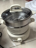 九陽(yáng)（Joyoung）電煮鍋電熱鍋小電鍋宿舍電炒鍋學(xué)生寢室2.5L泡面電火鍋多功能鍋【蒸籠款】HG25-G211S 曬單實(shí)拍圖