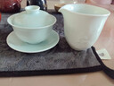 景德鎮陶瓷茶具套裝影青雕刻蓋碗茶杯茶具整套過(guò)節送禮長(cháng)輩高檔禮品禮盒 【官方禮盒】遠山茶具-影青 8頭 曬單實(shí)拍圖