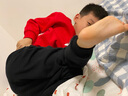 真維斯童裝男童潮帥氣時髦套裝2025新款兒童運(yùn)動衣服男孩紅色圓領(lǐng)衛(wèi)衣春秋款 紅/少年中國-黑/圓中國K 130 曬單實(shí)拍圖