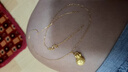 中國(guó)黃金（CHINA GOLD）福袋黃金項(xiàng)鏈女足金吊墜生日禮物送女朋友老婆 （金重約2.6g）配足金鏈 曬單實(shí)拍圖