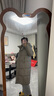 坦博爾連帽羽絨服女中長(cháng)款加厚保暖高充絨量冬天小個(gè)子外套TBF530780D 松木棕 XS (155) 曬單實(shí)拍圖