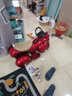 銘匯通哈雷小孩摩托車(chē)兒童電動(dòng)玩具車(chē)可坐人三輪男女孩超大2-6歲越野輪 烤漆紅【雙驅丨遙控款】大電瓶+藍牙音樂(lè ) 曬單實(shí)拍圖