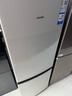 海爾（Haier）冰箱出品雙開(kāi)門(mén)二門(mén)177升冰箱家用小型冰箱租房省電不占地冷藏冷凍統帥家用小冰箱 以舊換新 177升雙門(mén)冰箱節能省電 兩天約用1度電 曬單實(shí)拍圖