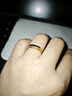 CRD克徠帝黃金戒指貓眼足金999素圈指環(huán)女款5G克徠帝節日禮物 2.5g HQ00150 【11號指圈】 曬單實(shí)拍圖