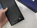 七匹狼（SEPTWOLVES）錢(qián)包男士長(cháng)款超薄真皮錢(qián)夾拉鏈款生日禮物高端實(shí)用頭層牛皮夾爸爸 超薄黑金屬狼標3A3071032-01 曬單實(shí)拍圖