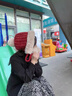 XINBUCKS秋冬加絨加厚毛線(xiàn)帽女可愛(ài)毛球護耳帽子戶(hù)外保暖針織帽雷鋒帽 紅色（加絨加厚） 適合54-60cm 曬單實(shí)拍圖