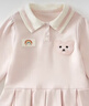 班喜迪女童連衣裙秋裝兒童學(xué)院風(fēng)Polo衛衣裙周歲禮服洋氣寶寶公主裙春秋 曬單實(shí)拍圖