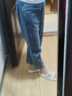 百圖betu女裝2025夏季新款牛仔褲時(shí)髦撞色洗水老爹哈倫褲褲子2503X04 牛仔色 S 曬單實(shí)拍圖