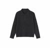 無(wú)印良品（MUJI）女式 羊毛混毛圈花式線(xiàn)POLO針織衫毛衣女裝25年秋季新品 BA1QLA5A 深灰色 M (160/84A) 曬單實(shí)拍圖
