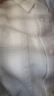 優(yōu)衣庫女裝法蘭絨箱型襯衫/格紋美式復古479085 01 乳白色 M /160/84A 曬單實(shí)拍圖