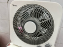 美的（Midea） 電風(fēng)扇 家用臺式小風(fēng)扇空氣循環(huán)扇轉頁(yè)扇辦公室桌面鴻運扇五葉輕音柔風(fēng)臥室宿舍節能省電臺扇 KYT25-22MW【10寸升級款】 桌面轉頁(yè)扇 曬單實(shí)拍圖