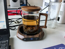 憶壺茶恒溫加熱杯墊熱牛奶神器家用保溫暖水杯子底座可調溫75度暖杯墊 【三檔調節 75度加熱】木紋款 曬單實(shí)拍圖