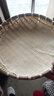 德蒂芙竹編竹籃子竹筐帶底座家用水果籃果盤(pán)手工竹制品饅頭筐點(diǎn)心籃竹籃 （竹黃）圓底款 直徑30厘米 曬單實(shí)拍圖