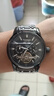 冠琴（GUANQIN）手表男機械表瑞士品質(zhì)防水夜光全自動(dòng)多功能雙日歷高檔商務(wù)男表 全黑鈦金屬 終生保 41mm 曬單實(shí)拍圖