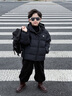 安踏兒童羽絨服男中大童2026冬季新款四防科技加厚保暖女孩面包服外套 基礎黑-1 絨子含量85% 160 充絨量155g 曬單實(shí)拍圖