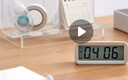 無(wú)印良品（MUJI）數字鐘 家用電子時(shí)鐘 桌面時(shí)鐘 白色 小 曬單實(shí)拍圖