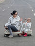 ANGI BABY兒童扭扭車(chē)1-3-6歲防側翻扭扭車(chē)可坐大人溜溜車(chē)搖搖車(chē)寶寶扭扭車(chē) 卡其色【藍牙+音樂(lè )+拖斗+推桿】 六一兒童節禮物扭扭車(chē)兒童車(chē) 曬單實(shí)拍圖