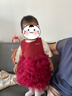 G.DUCKKIDS小黃鴨周歲禮服女寶寶連衣裙嬰兒衣服公主蓬蓬蛋糕裙兒童生日裙子 單件裙子 90 尺碼1~2歲【 80-90cm】 曬單實(shí)拍圖