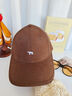 貓人帽子男戶(hù)外防曬遮陽(yáng)帽女顯臉小鴨舌帽大頭圍棒球帽 咖色 曬單實(shí)拍圖